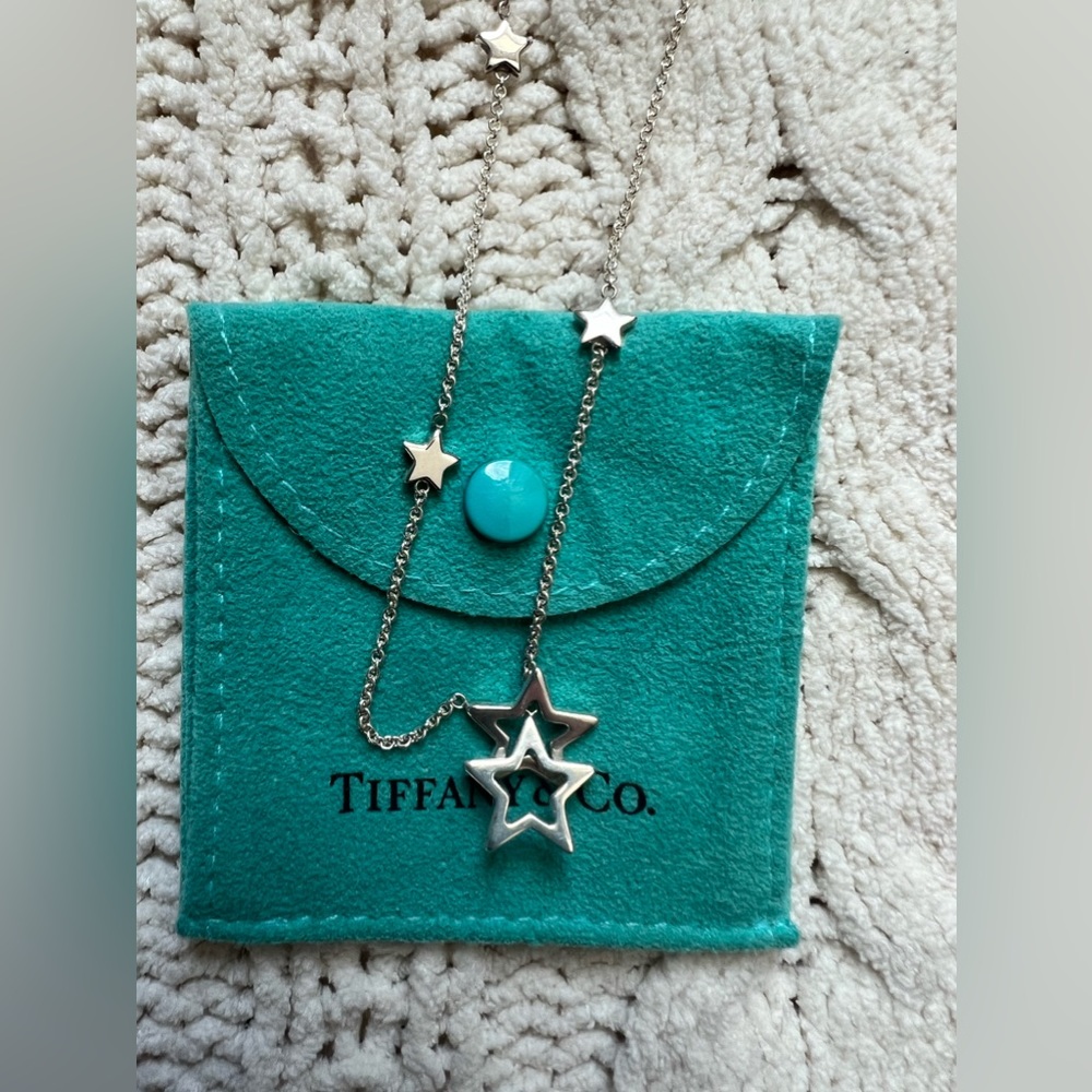 Tiffany & Co. Star Lavalier Link Lariat necklace, silver